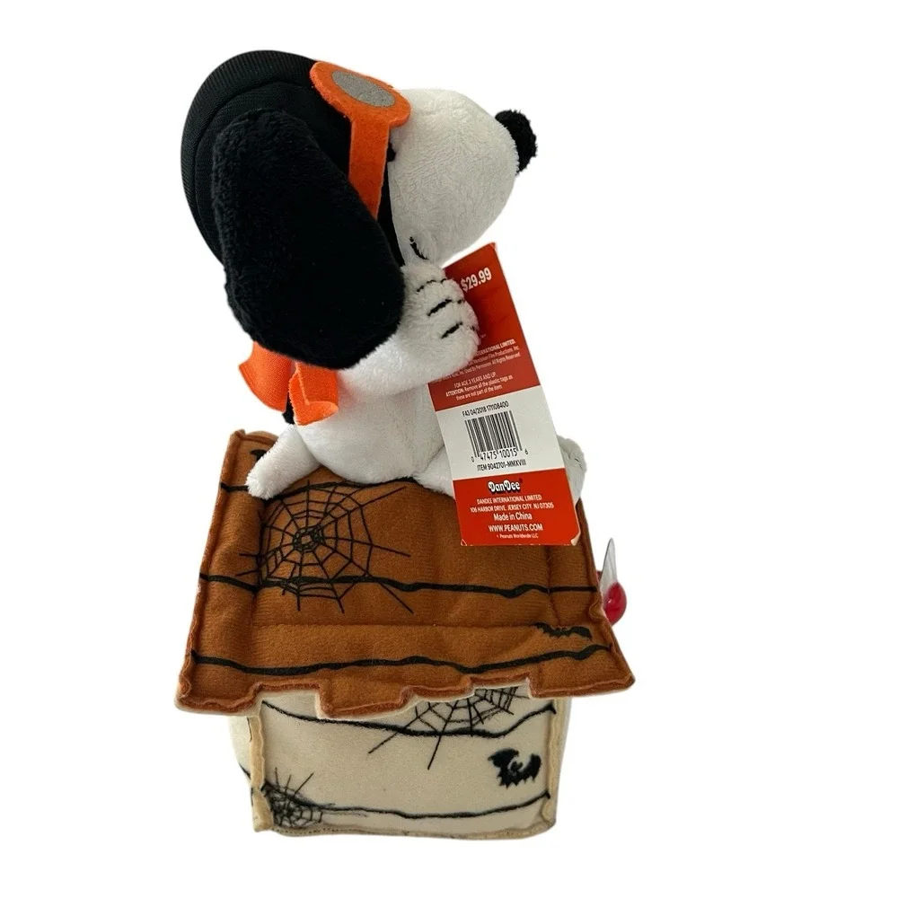 Peanuts Snoopy Ace Halloween Flying Doghouse Animated Musical Light Up